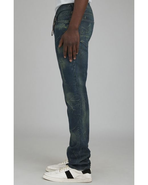 PRPS Blue Miki Marbled Stretch Jeans for men