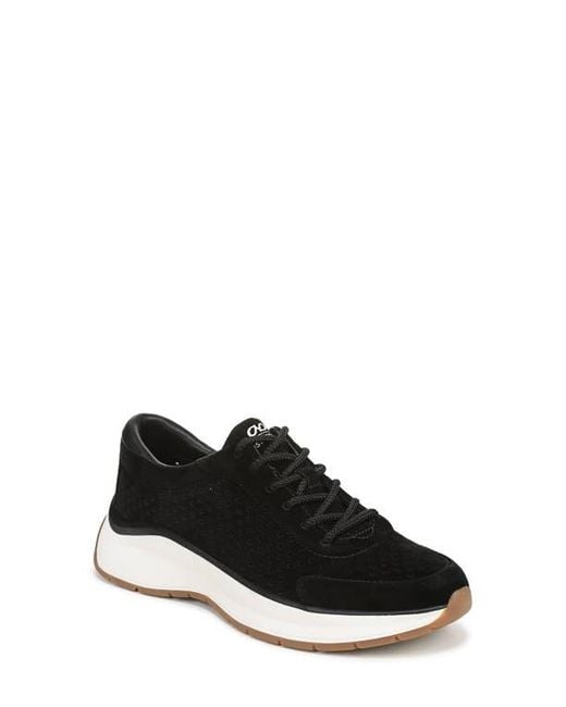 Naturalizer Black Perforated Sneaker