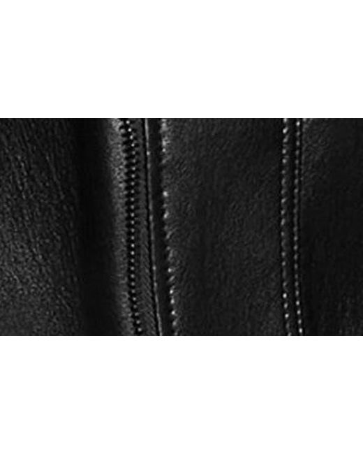 Guess Black Rochelle Faux Leather Crop Moto Jacket