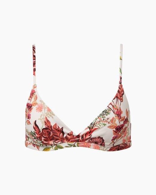 Onia Red Malin Bikini Top