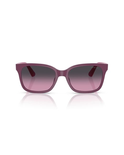 Vogue Purple 49Mm Rectangular Sunglasses for men