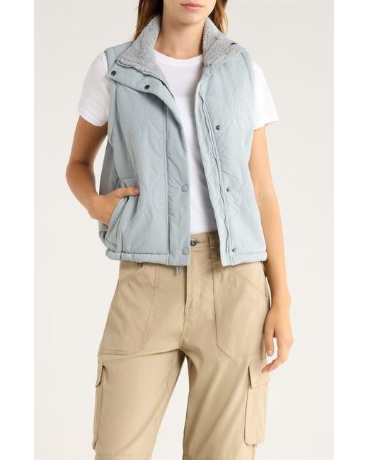 Prana Blue Encinitas Quilted Vest