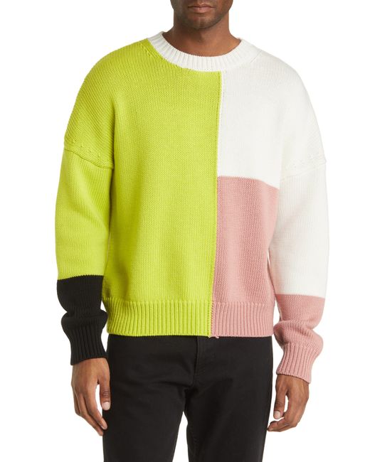 FRAME Multicolor Gender Inclusive Colorblock Merino Wool Sweater for men