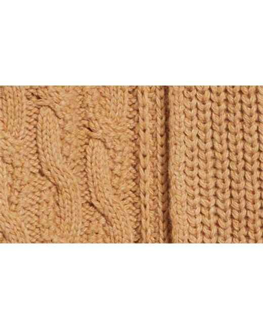 Caslon White Cable Longline Open Front Cardigan
