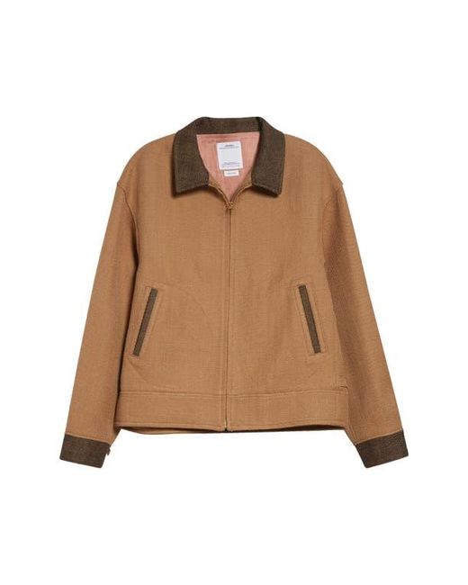 Visvim Brown Strato Linen & Wool Jacket for men