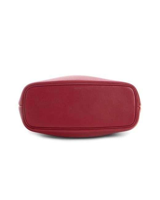 Jacquemus Red Le Petite Calino Leather Top Handle Bag