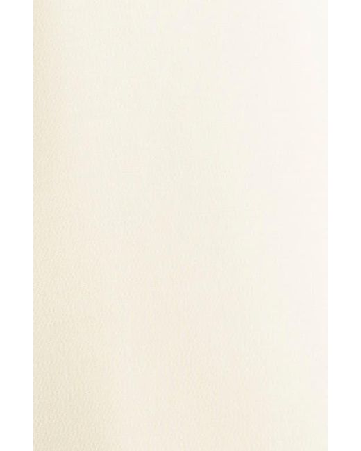 Valentino Garavani Natural Floral Appliqué Crepe Couture Minidress