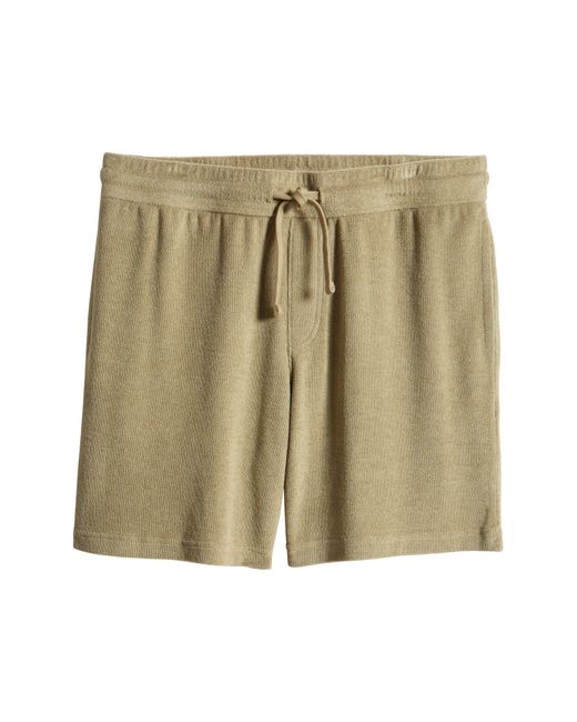 Treasure & Bond Natural Terry Cloth Shorts for men