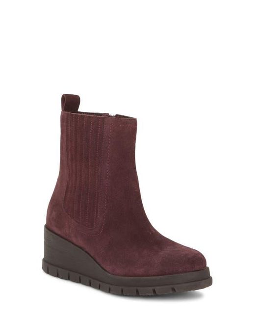 Lucky Brand Red Sondruh Platform Wedge Bootie