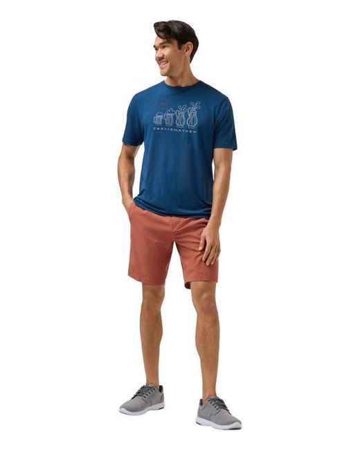 Travis Mathew Blue Step Dance Ripstop Shorts for men