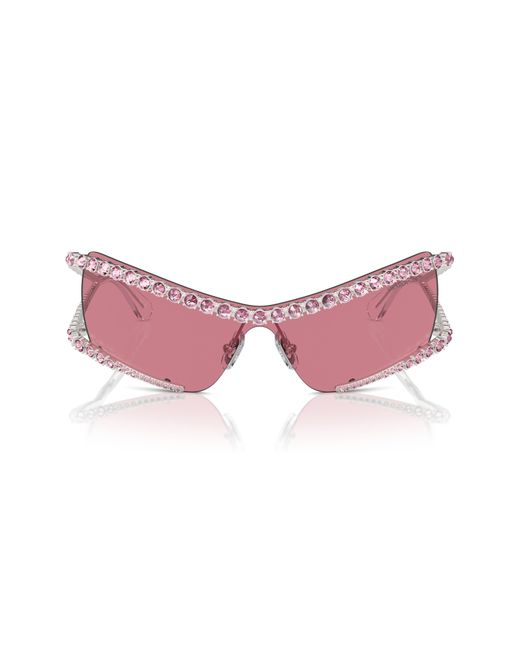 Swarovski Pink 33mm Irregular Sunglasses for men