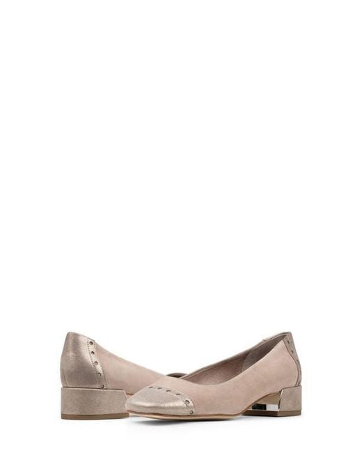 Donald J Pliner Brown Cap Toe Pump