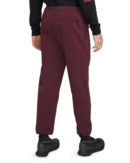 Nike Red Acg Water Repellent Trail Pants for men
