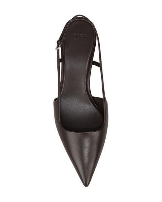 Vince Brown Bianca Slingback Pointed Toe Pump