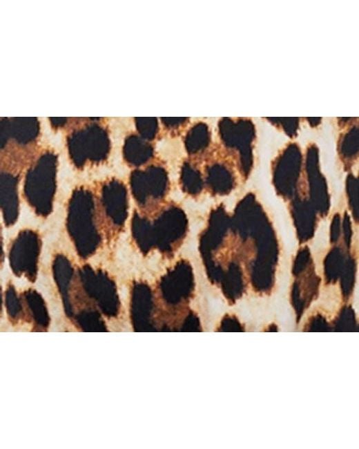 Mango Brown Leopard Print Bikini Top