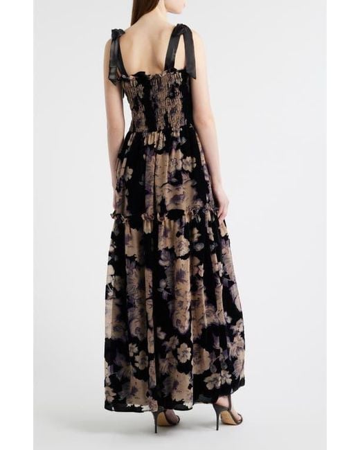 princess polly baby blue dress Loft en Saison Elisabet Maxi Dress Size Small Black Ivory Combo Women's