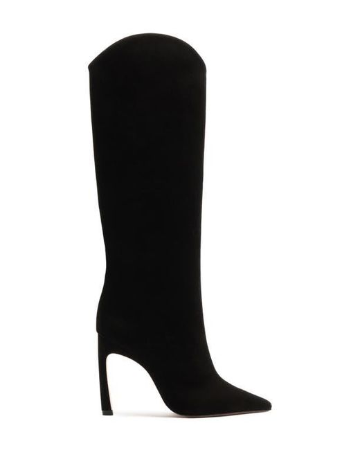 SCHUTZ SHOES Black Maryana Pointed Toe Boot