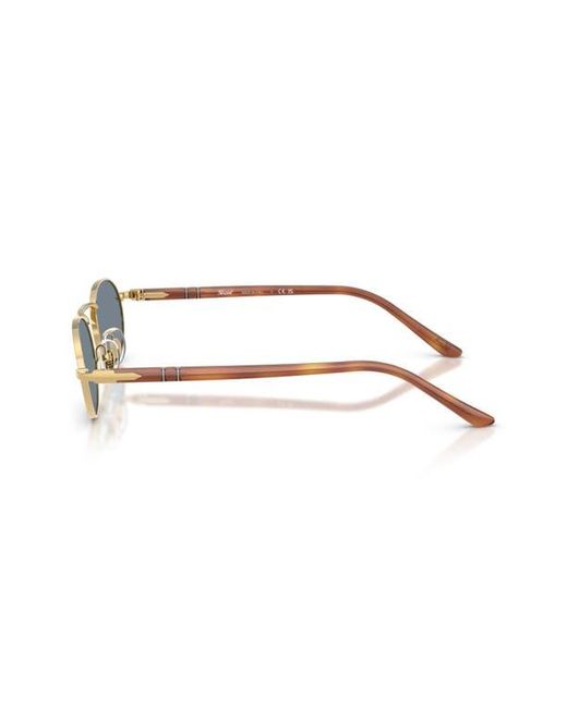 Persol Blue 55Mm Rectangular Sunglasses