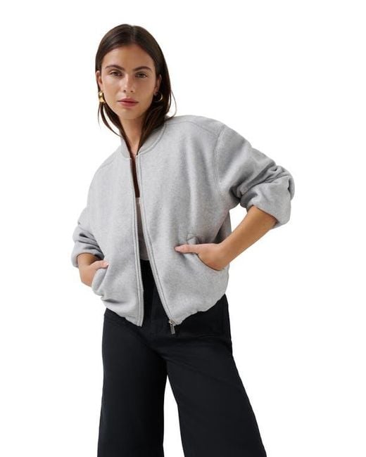 Travis Mathew Gray Rustic Retreat Bomber Jacket