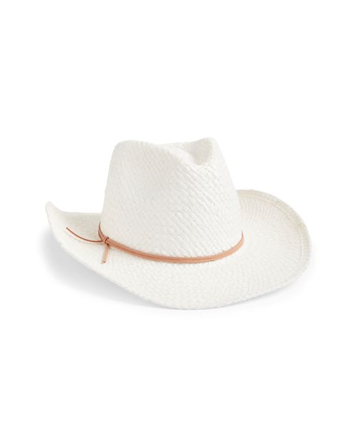 Treasure & Bond White Straw Cowboy Hat