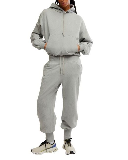 Free People Gray Day Off Tie Waist Pants
