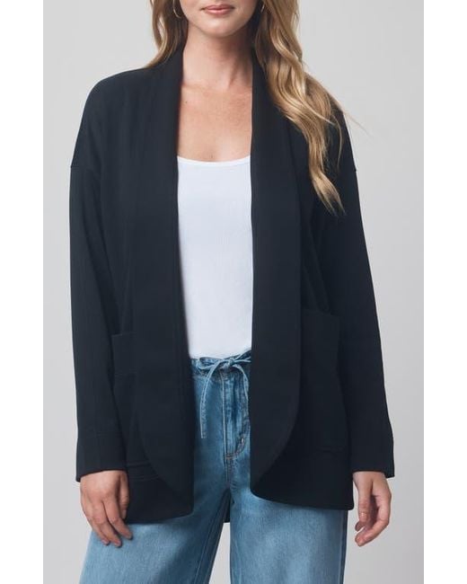 Splendid Blue X @Cellajaneblog Interlock Open Front Cardigan