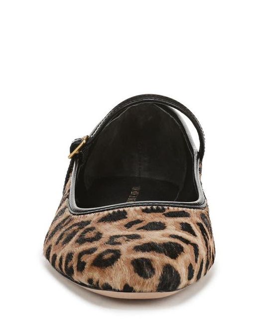 Veronica Beard White Ellie Genuine Calf Hair Mary Jane Flat
