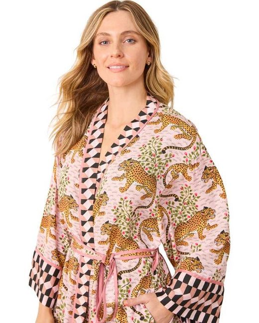 Printfresh Pink Eco Satin Robe