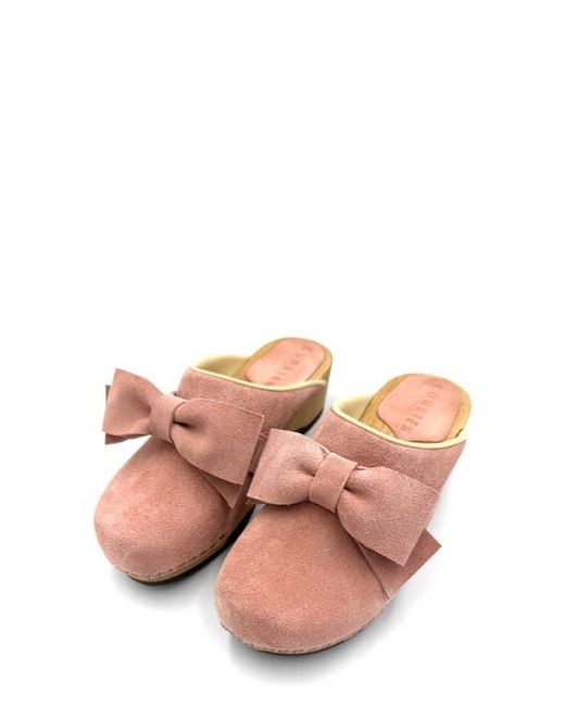 KUNSTEN Pink Embla Bow Clog
