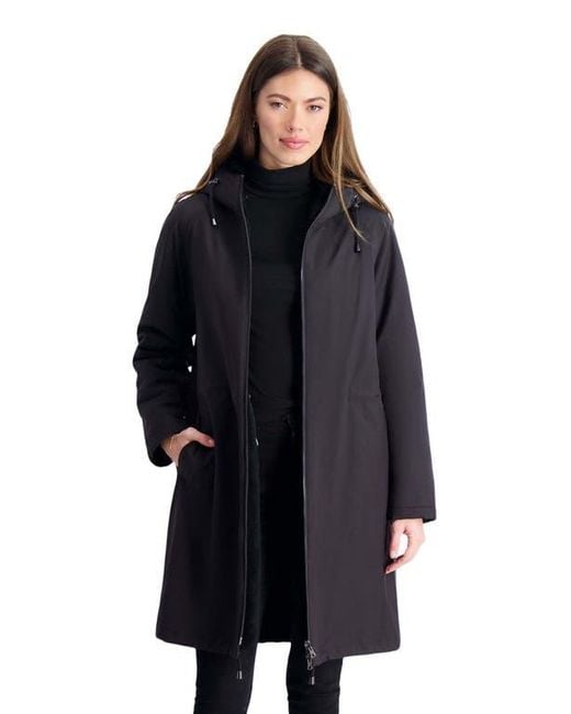 Gorski Blue Shearling Reversible Parka