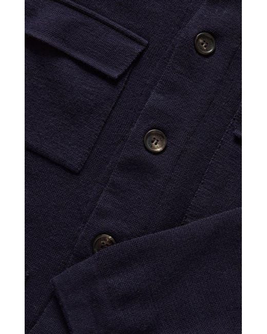 Robert Talbott Blue Landon Sweater Jacket for men