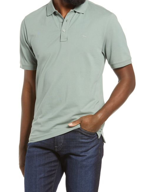 Brax Green Pete Stretch Cotton Polo Shirt for men