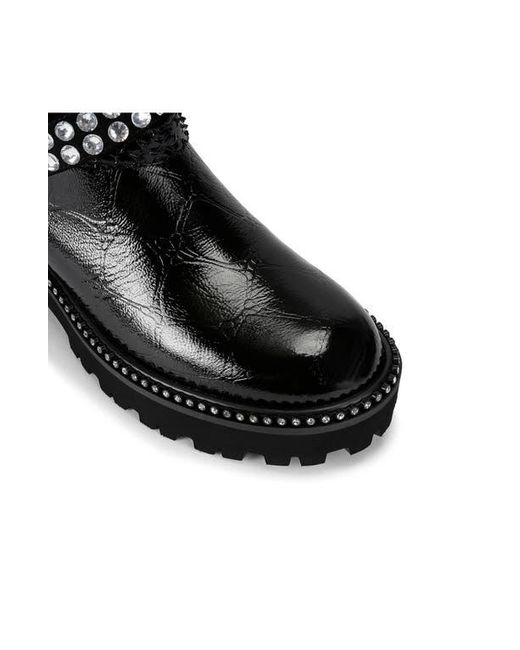 Kurt Geiger Black Crystal Embellished Multistrap Boot