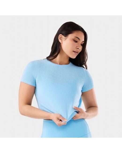 Tavi Blue Ribbed Tee