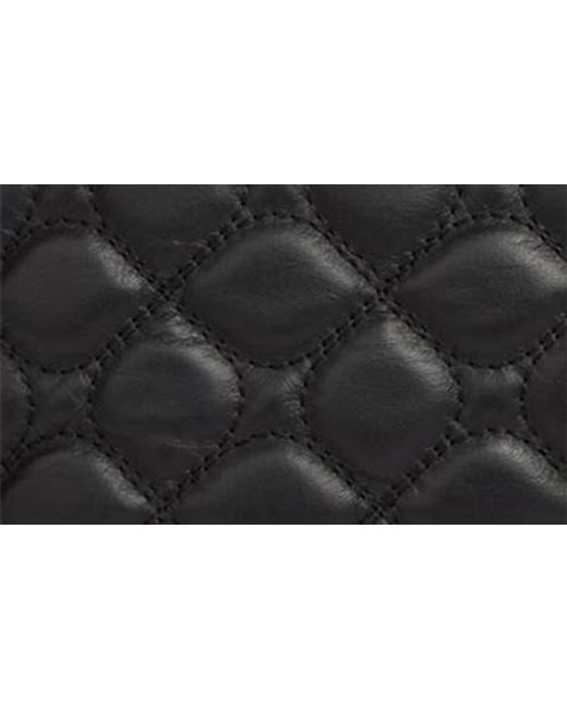 L.K.Bennett Black Juliette Quilted Leather Tote