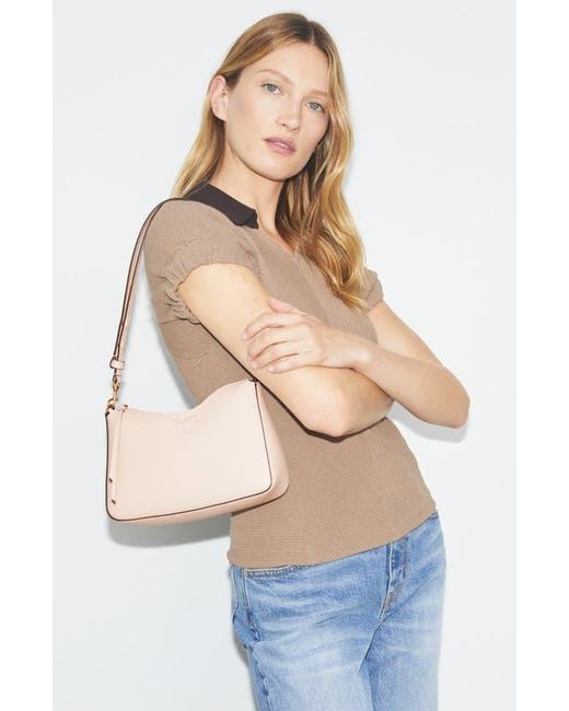 Tory Burch Natural Small Perry Leather Shoulder Bag