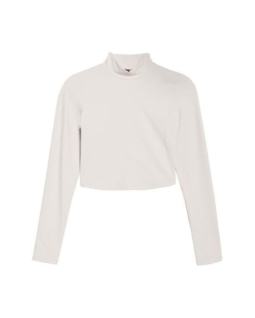 Mpg White Cloud Open Back Crop Top