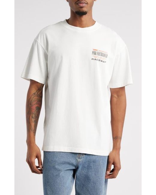 ID Supply Co White Pro Nationals Raceway Cotton Graphic T-Shirt for men