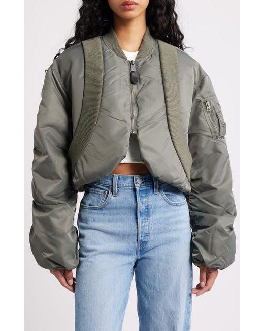 Alpha Industries Gray Ma-1 Flight Jacket