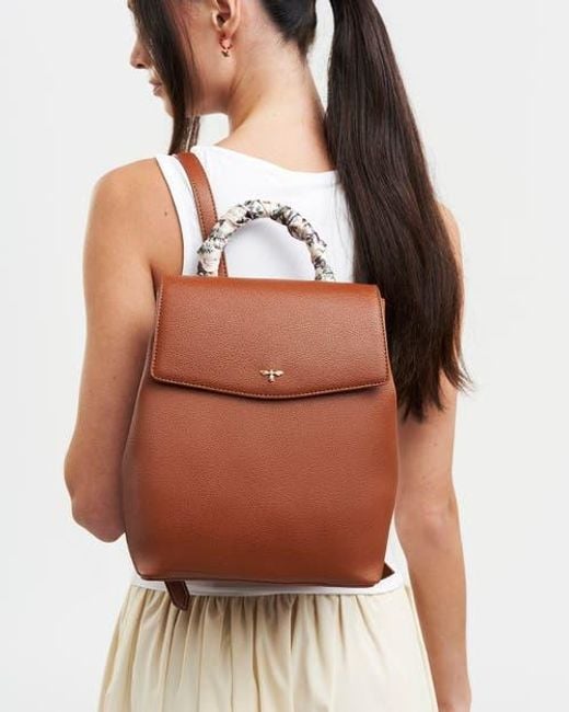 Fable England Brown Laura Small Backpack