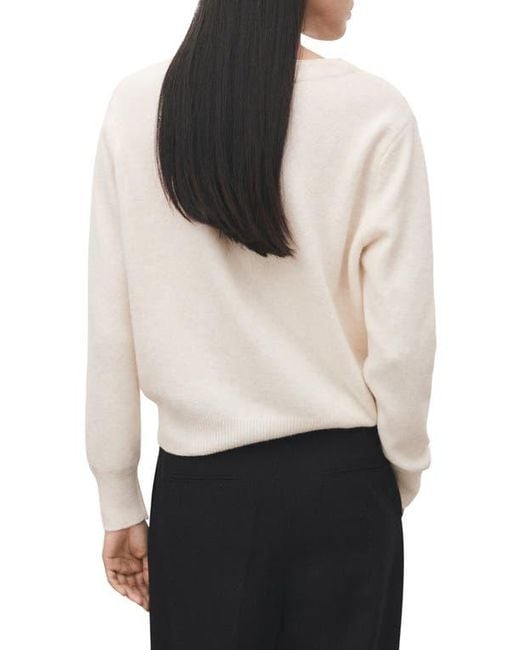 Mango White Simone Cardigan
