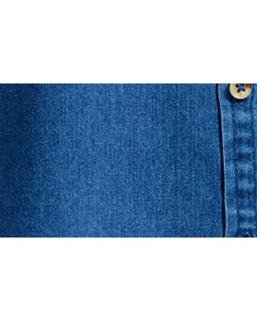 Foxcroft Blue Hampton Denim Shirt