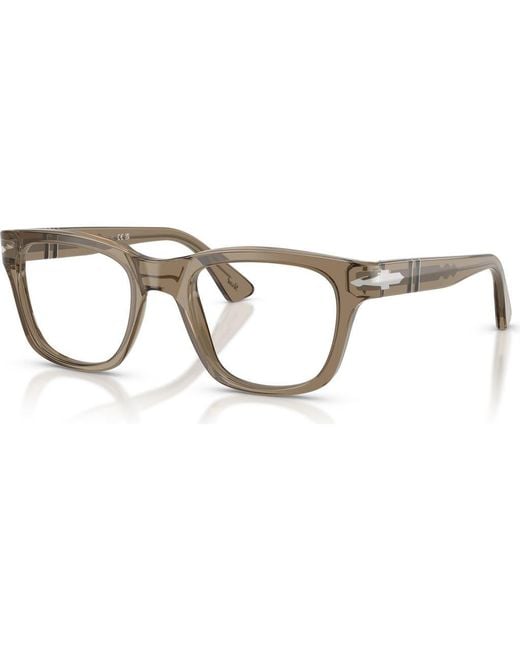 Persol Metallic 51Mm Square Optical Glasses