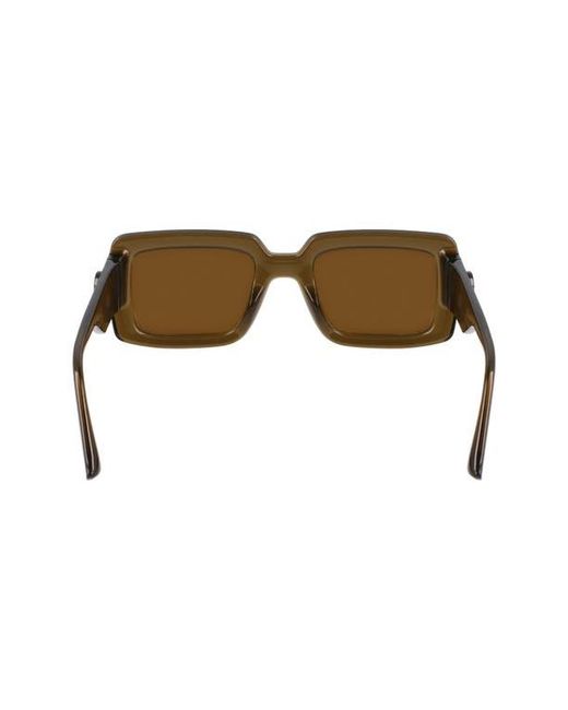 Longchamp Natural 53Mm Rectangular Sunglasses