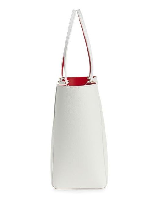 Christian Louboutin White Large Cabata Soft Leather Tote Bag