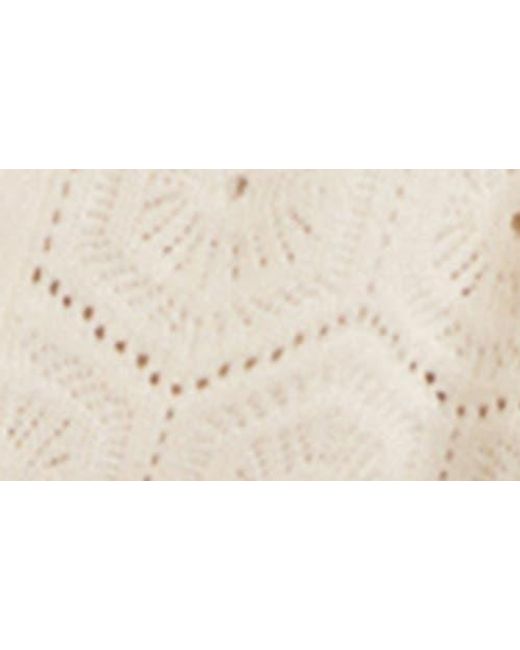 Reiss Natural Royce Open Stitch Button-Up Polo Sweater for men