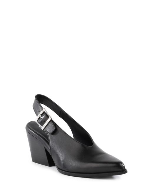 Seychelles Black Baby Faced Slingback Pump