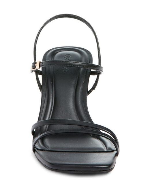 Open Edit Metallic Rania Square Toe Sandal