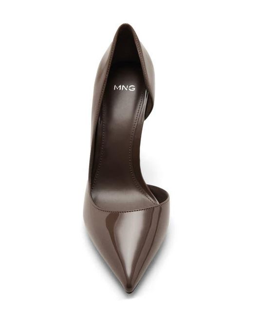 Mango Brown Audrey Half D'Orsay Pump