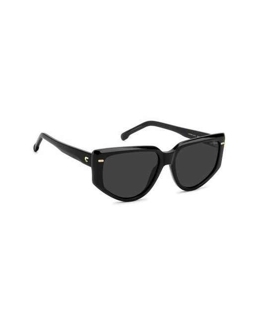 Carrera Black 57Mm Rectangular Sunglasses
